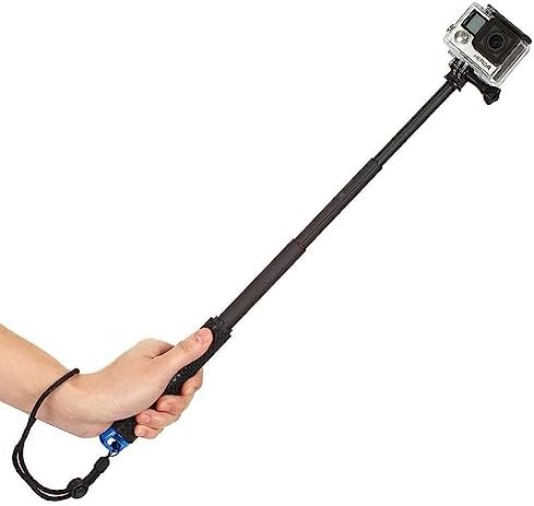 Alsukeay Selfie Stick Extendable Hand Grip Handheld Monopod Aluminum Telescopic Pole (7-19 inch) Compatible with GoPro Hero 11 10 9 8 7 6 5 4 3+ 3 Session SJ4000 SJ5000 Action Cameras