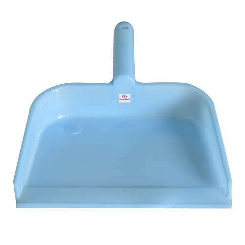 Image of Heart Home Plastic Lightweight 10 inch Dustpan With Comfort Grip Handle for Easy Sweep Broom, Pack of 2 (Blue)