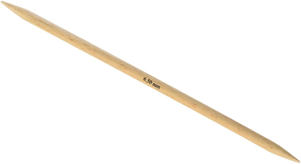 KnitPro Basix Birch double-point. needles 20cm 6.50mm - 3pcs, Braun
