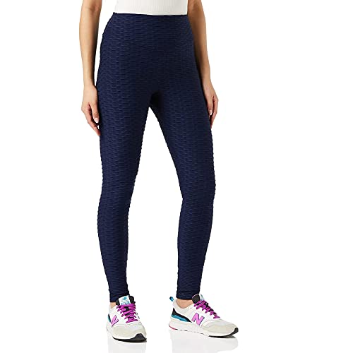 FM London (2er-Pack) Gym Leggings für Damen UK | Bequeme Waben-Leggings mit nahtlosem Legging-Design | bequeme Leggings in Grau, Marine, Schwarz Cover