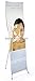 Portable X Banner Stand with Hooks for Grommets, Adjustable - Graphics NOT Included