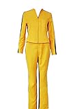 WonderPlay Kill Bill Cosplay The Bride Beatrix Michelle Kiddo Yellow Tailored Costume