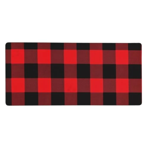 Tapis de souris de jeu étendu XXL motif imprimé carreaux Buffalo Check