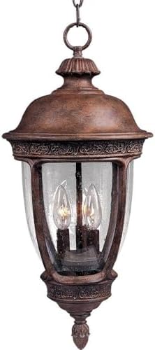 Maxim Knob Hill DC-Three Light Outdoor Hanging Lantern in European style-13 Inches Wide by 26.5 inches high
