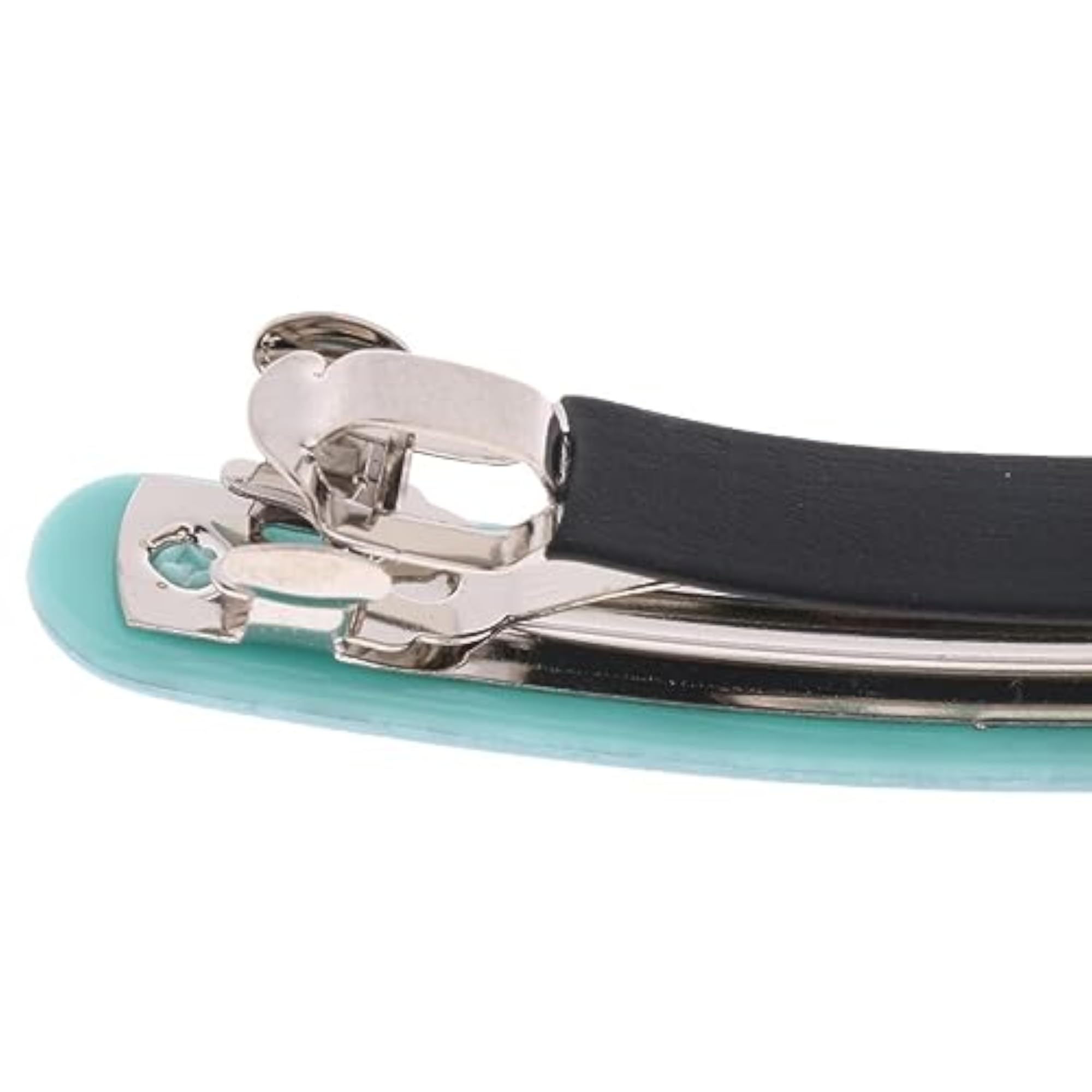 2x French Style Acetate Automatic Barrette