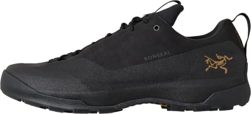 Arc'teryx Konseal GTX Shoe Women's | Waterproof Approach Shoe for Rugged Technical Terrain | Black/Black, 7