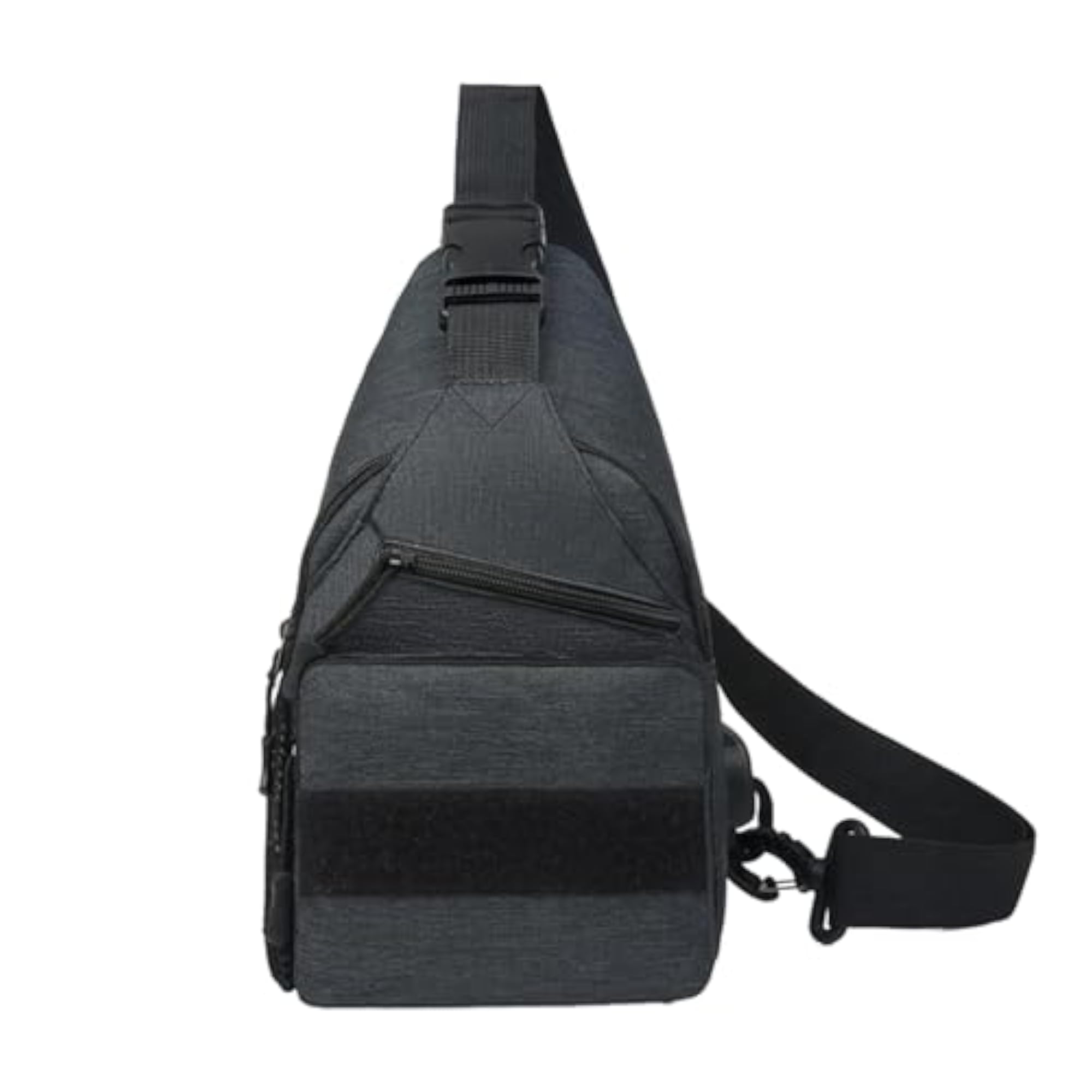Men's Large Capacity Utility Sling Bag, Black