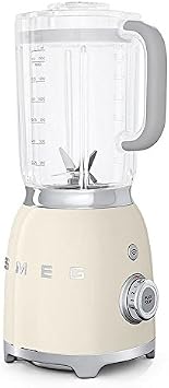 Smeg BLF01CRUS 50's Retro Style Aesthetic Blender (600 W Motor), Cream