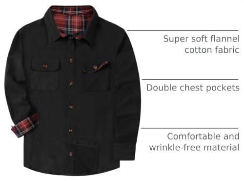 Image of SANGTREE Long Sleeved Flannel Shirt Button Down Plaid Shirts