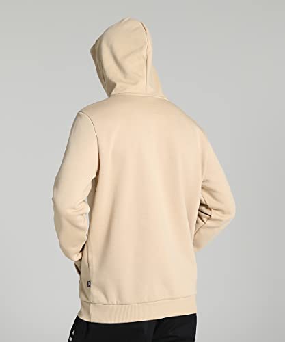 Image of Puma Cotton Men Ess Big Logo Hooded Neck Hoodie Fl (S) Mineral