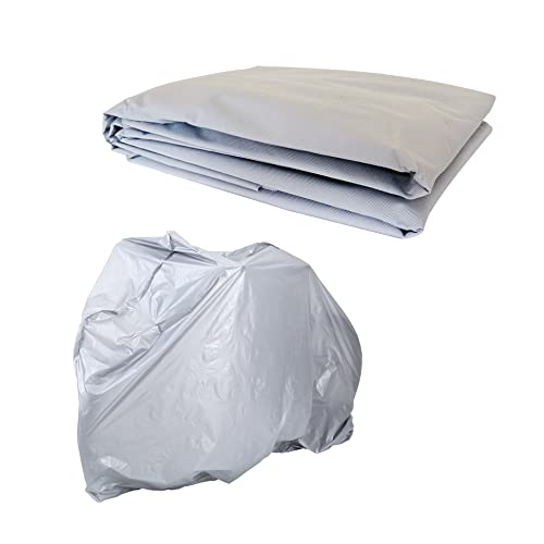 Funda para Moto,Tela Cubre Moto,Funda Cubierta de Moto,Tela Aislante,Impermeable, Protectora UV ,a Prueba de Suciedad.100 % Polietileno, (XL 140x240cm) Cover