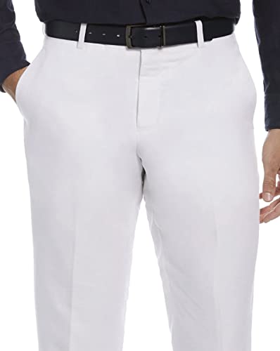 Perry Ellis Men's Portfolio Essential Linen Blend Dress Pants, Durable Solid Twill, Modern Fit, Breathable & Lightweight3