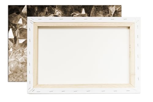 Améthyste violette tableau cadre bois 90x60 impression numérique sépia - 6