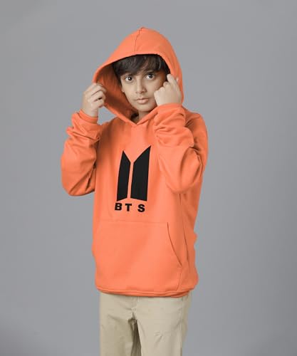 Image of KYDA KIDS Boys Cotton Regular Fit Hooded Neck Hoodies - Sweatshirt with Hoodies Full Sleeves Winter Wear, Long Sleeve Sweatshirts for Boys