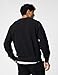 Nike Men's Club Fleece Crew Sweatshirt, Black/White, Medium