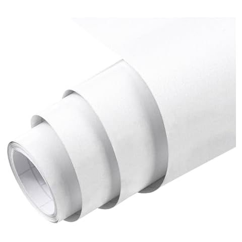 Hode White Self Adhesive Wallpaper Roll Cover
