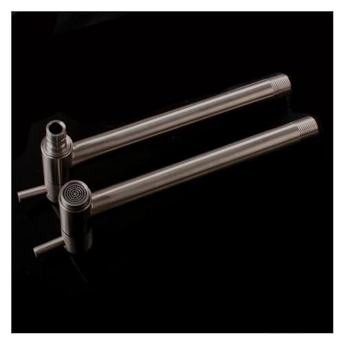 Grifo de lavadora de acero inoxidable 304 extra largo cepillado mono agua 6