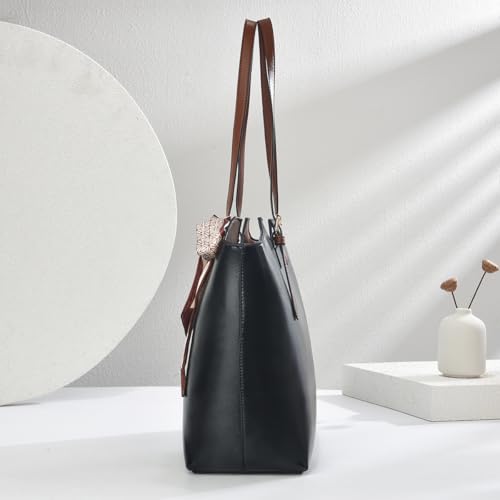 Image of ToLFE Tote Bags for Women Purses and Handbags Top Handle Satchel PU Leather Shoulder Hobo Bags | Top Handle