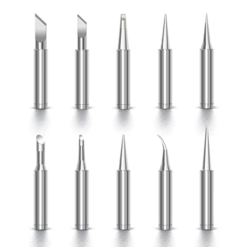 V Telesky Soldering Iron Tips 900M Replacement Solder Tips For Atten, Quick,Aoyue,Yihua,Vastar,Sywon,Tabiger,Soaiy And X-Tronic Soldering Station(10Pcs) #TOP26