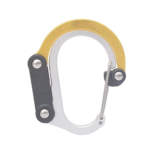 Image of Milageto Carabiner Clip and Hook Multifunctional Keyring Clip Strong Clip Buckle Bag, Purse, Backpack Hanger for Camping Outdoor Activities Travel