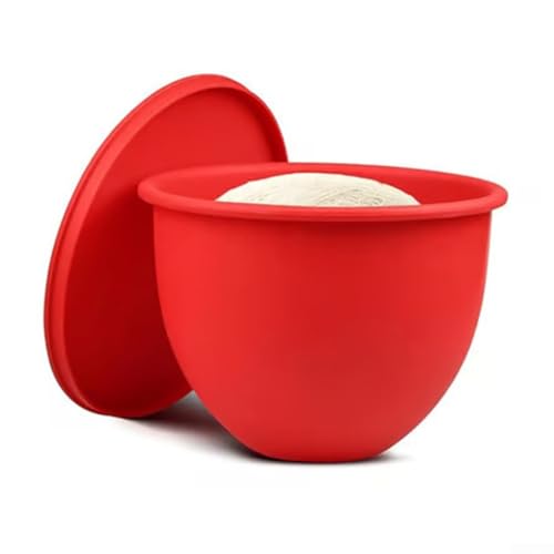 Forro de silicona para tazón mezclador de soporte de 5 cuartos diseñado para adaptarse a modelos de cabeza inclinable de forma segura evita el cambio durante tareas de mezcla de alta velocidad (A rojo
