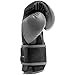 Everlast Powerlock 2 Boxing Gloves | Pro Flight Gloves | Secure Fit Hook and Loop with Triple-Layer Foam & Wrist Support for Injury Prevention | Heavy Bag & Speedbag Training (14oz | Charcoal)