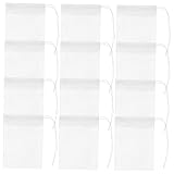 KOCKSHION 100 Stück Teefilterbeutel aus Vliesstoff Teebeutel für Tee für Kräuter Kaffee und DIY Tees Leicht und Praktisch Lösung für Teeliebhaber