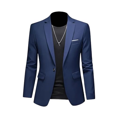 Men's Fashion Solid Color Casual Business Gown Blazers Suit Coat