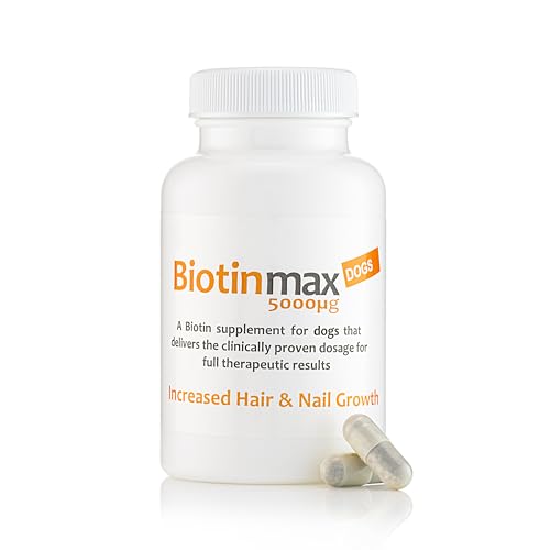 BiotinMax Dog Supplement 5000µg, 100 Capsules