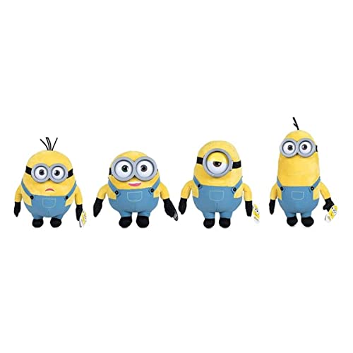 Play by Play - Assortiment Peluches Minions - 18 cm, 76050019346, Noir