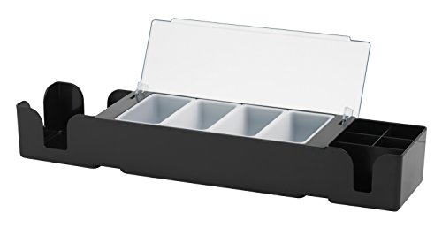 Barra centrale 95 x 605 x 155 MM ristorante commerciale nero per riporre i tovaglioli