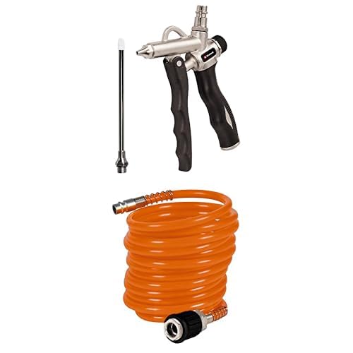 Pistolet de soufflage à 2 voies Einhell avec tuyau spirale de 4m pour compresseur