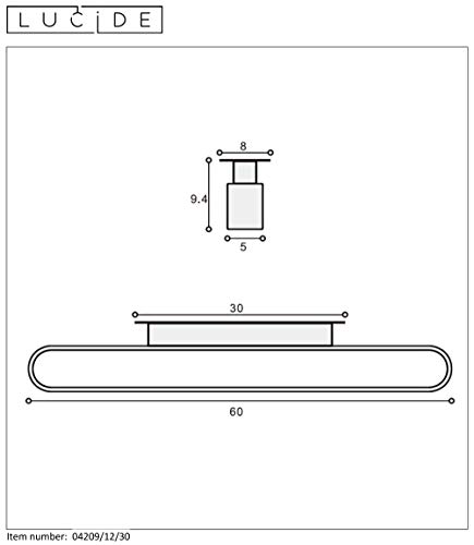 LUCIDE Madelon - Wall Light Bathroom - LED - 1x9W 2700K - IP44 - Black - Image 3