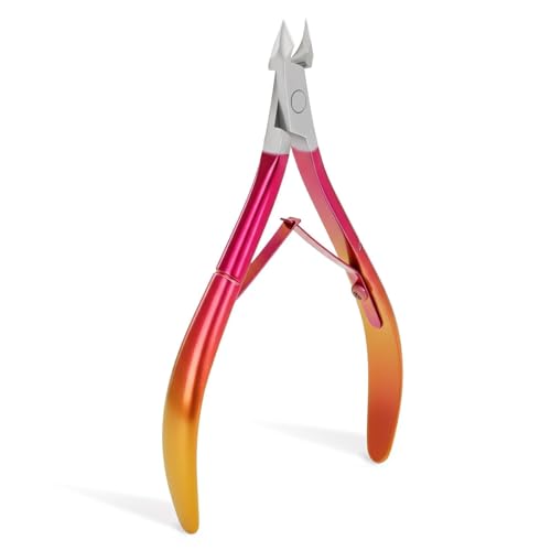 Cuticle Nipper Nail Clipper with Comfort Grip (Rose)