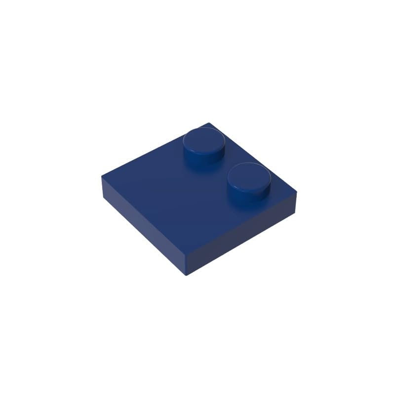 33909 Foundation Plate Special 2x2 with Only 2 Studs, Dark Blue, 50 PCS