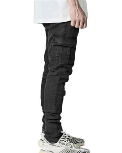 Men's Slim Fit Stretch Jeans Ripped Skinny Distressed Fashion Comfort Hip Hop Pants3