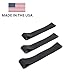 LINE2design-USA Firefighter Helmet Bands, Pack of 3-Heavy Duty Rubber Helmet Band Fits for Modern & Traditional Style Fire Helmets- Black - Made in The USA