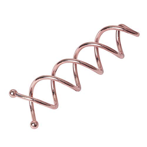 Onwon 20 Pieces Spiral Hair Pins - Non-Scratch Rounded Tips - Spin Pins Backspin Spiral Bobby Hair Clips Twist Screw Hair Pins Bun Stick Pick for DIY Hair Style (Rose Gold)