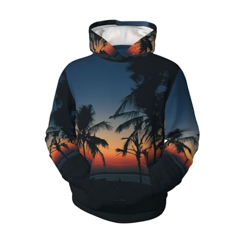 Beach Palm Trees Boy, Girls Sports Shirt Youth Pullover Fashion Hooded Sweatshirt4