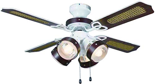 シーリングファン 4灯 ガラスシェード LED対応フラワー4灯シーリングファン お花ガラスシェードライト