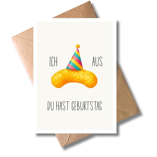 WBdesignz Humorvolle Geburtstagskarte mit Umschlag - Flip-Motiv - Ich Flip aus du hast Geburtstag witzige Klappkarte zum Geburtstag für Freunde & Kollegen - Männer und Frauen (DIN A6)