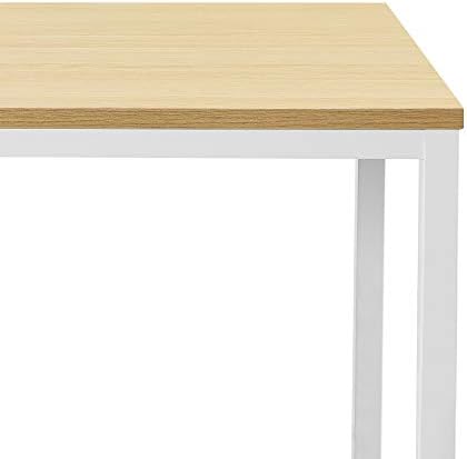 ZINUS Jennifer 160 cm Computer Laptop Table Desk | Home Office Study Desk | Easy Assembly | Metal Frame | Natural
