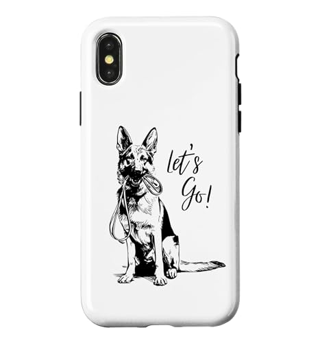 �W���[�}���V�F�p�[�h�uLet's Go!�v�f�U�C�� ? �n�b�s�[�h�b�O�f�U�C�� �X�}�z�P�[�X iPhone X/XS �p