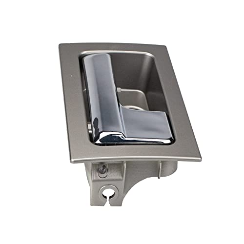 Rlb-Hilon Interior Door Handle Compatible With Ford F150 2009 To 2014 Year Front Or Rear Right Passenger Side Door, Chrome Lever Gray Housing, Replacement For # Cl3Z-1522600-Ga 9L3Z-1522600-Cb #TOP5