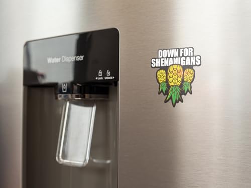Imán Decorativo Piña Invertida 5.5in para Puerta y Refrigerador miniatura 3