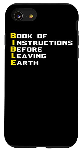 iPhone SE (2020) / 7 / 8 Book of Instructions Before Leaving Earth Christian BIBLE Case