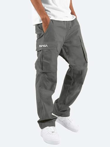 Image of DEEMOON Men's Cargo Pants Outdoor Hiking Multi-Pocket Utility Long Trousers | Men's Cargo