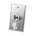 uxcell Key Switch Lock On/Off Exit Switch Emergency Door Release DPST for Access Control Panel Mount with 2 Keys