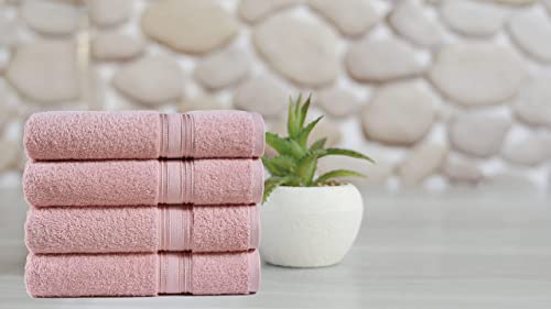 Chateau Home Collection Bath Towels Set, 100% Ring Spun Cotton Bath Towels, Bath Towels Extra Large, Luxury Bath Towels, 54" X 28", Oversized Towels, Super Absorbent Shower Towels - Blush #TOP1