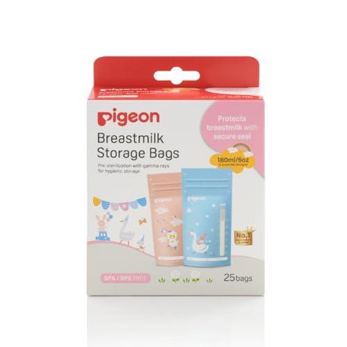 Breastmilk Storage Bags 180ml Animals